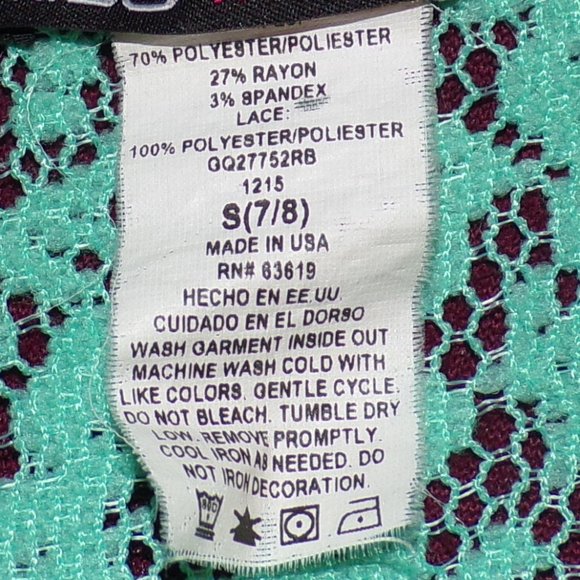 Miss Majesty Girl's Stylish Turquoise Top - Picture 4 of 4